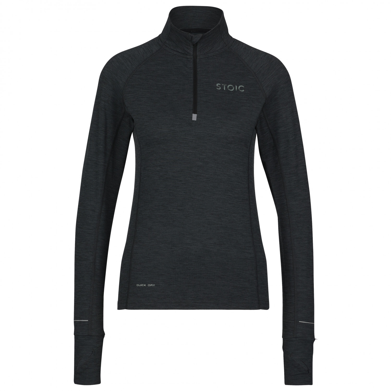 

Беговая рубашка Stoic Women's HelsingborgSt Performance L/S with Zip, цвет Black Melange