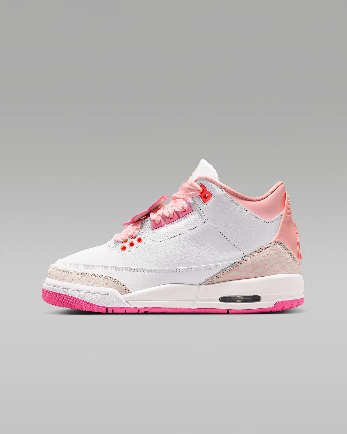 Кроссовки Air Jordan 3 Retro для старших детей, Pearl Pink/Pink Bloom/Pink Glow/Hyper Orange