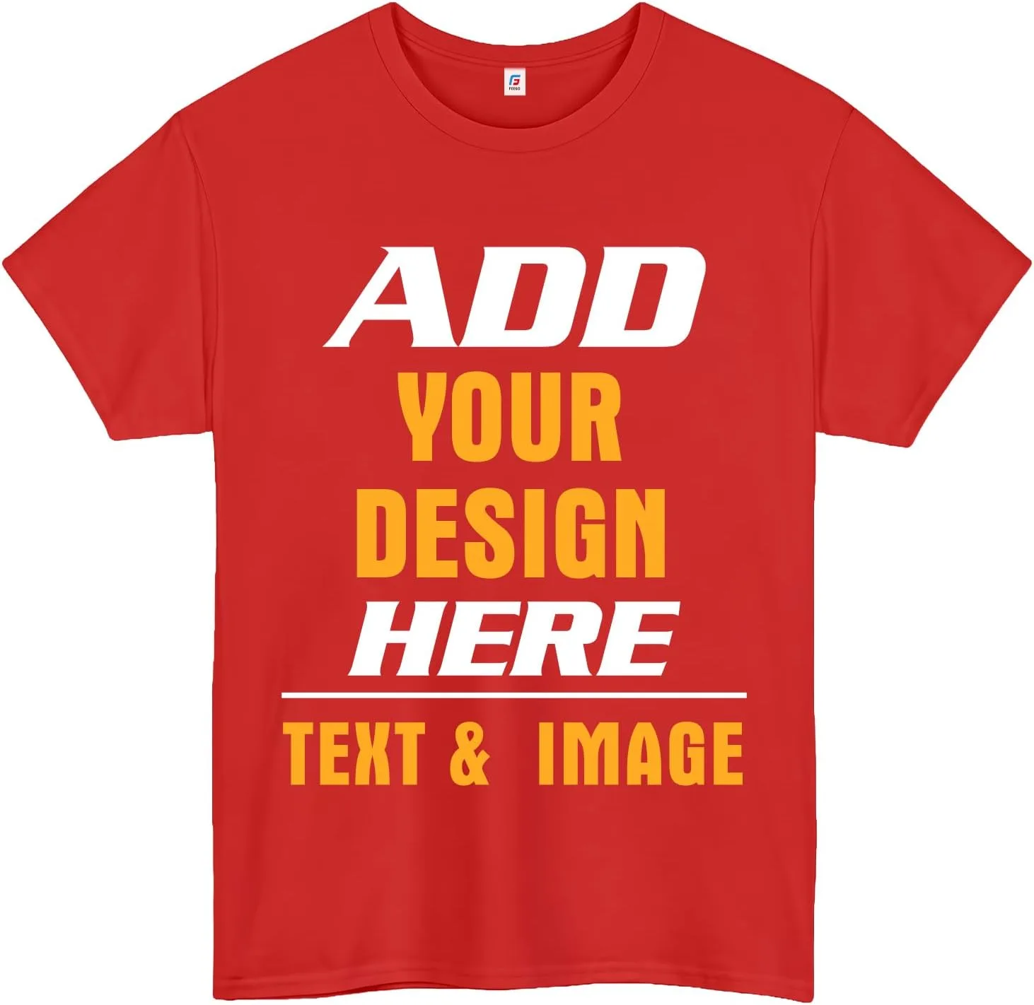 

FEEGO Custom Shirts: дизайн своей футболки с изображением, текстом или лого на передней и задней стороне