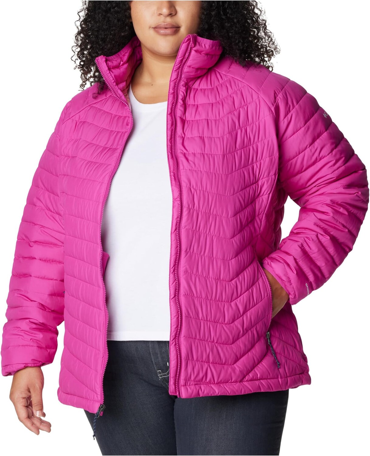 

Куртка Columbia Plus Size Powder LiteJacket, цвет Wild Fuchsia