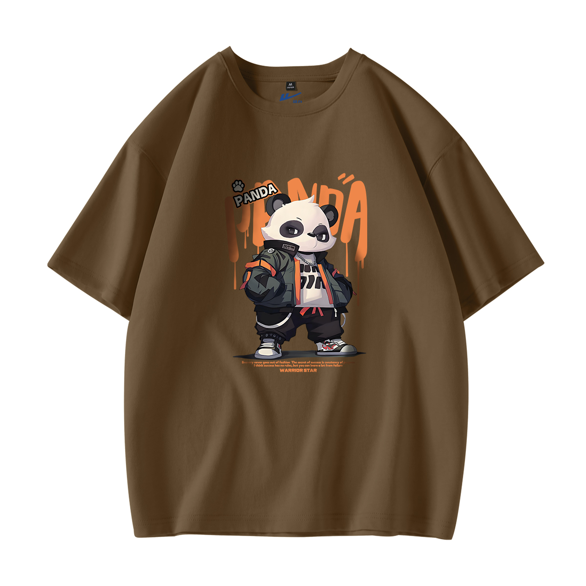 

Футболка мужская с круглым вырезом Moderate WARRIOR, coffee