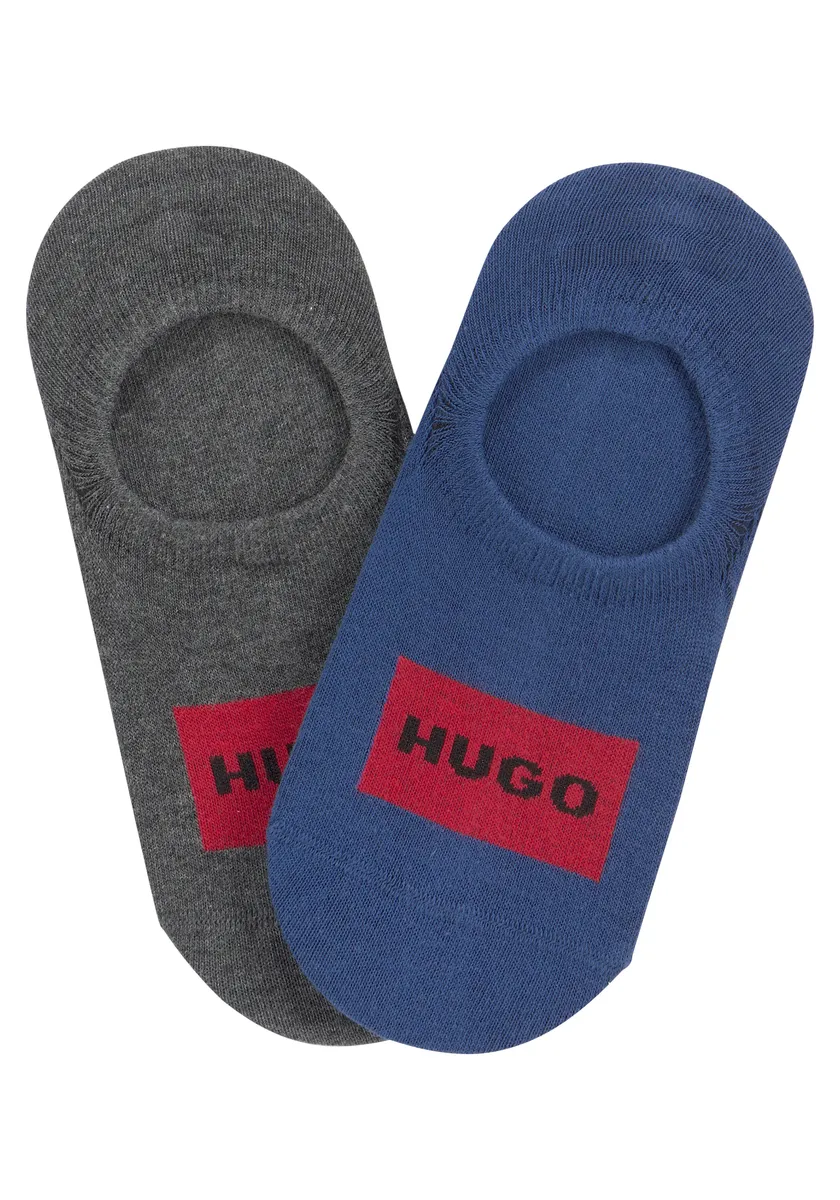 

Носки-кроссовки HUGO "2P LOWCUT LABEL COL" (упаковка, 2 пары), цвет морской волны