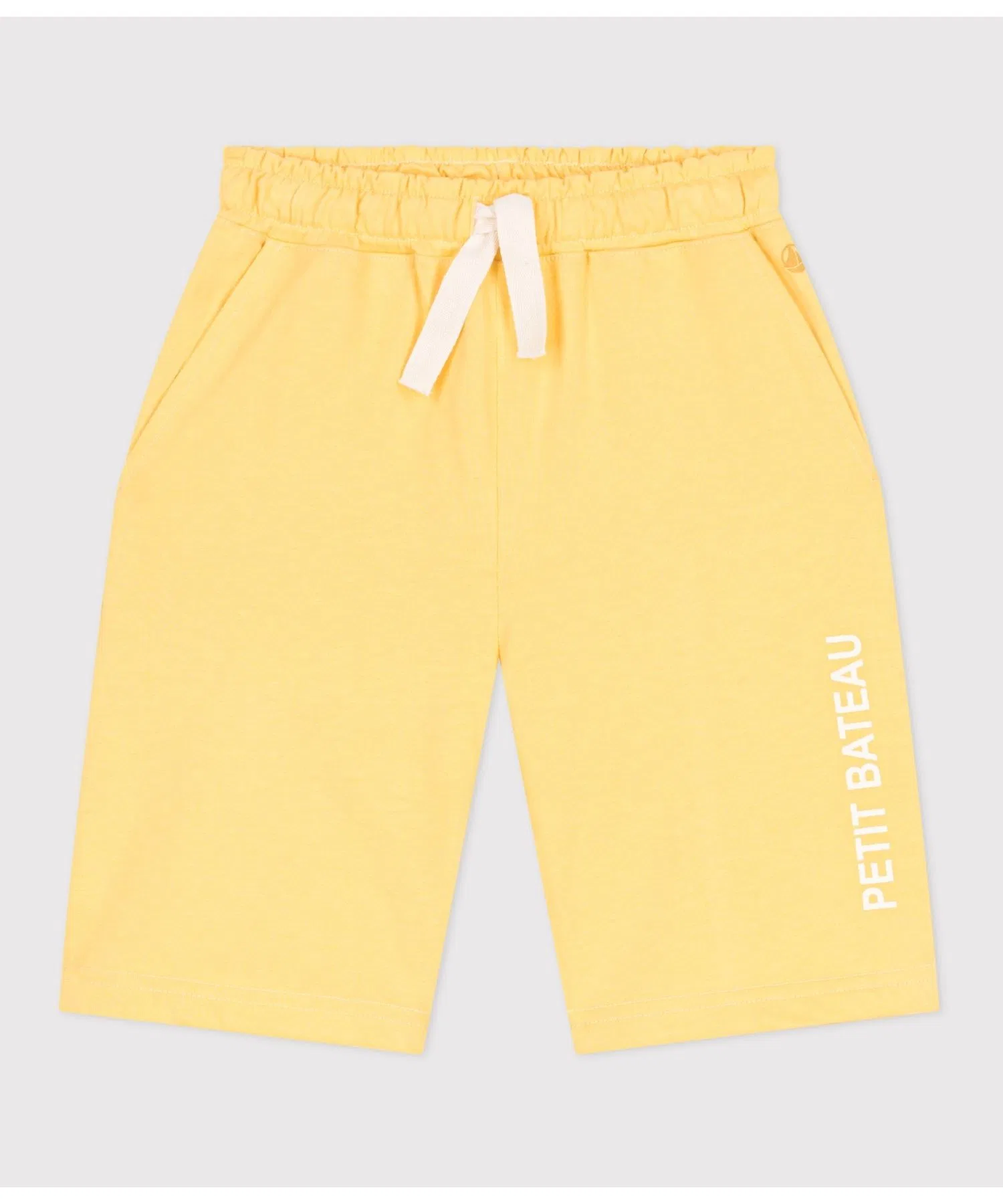 Детские шорты PETIT BATEAU спортивные из хлопка жёлтые — фото 2