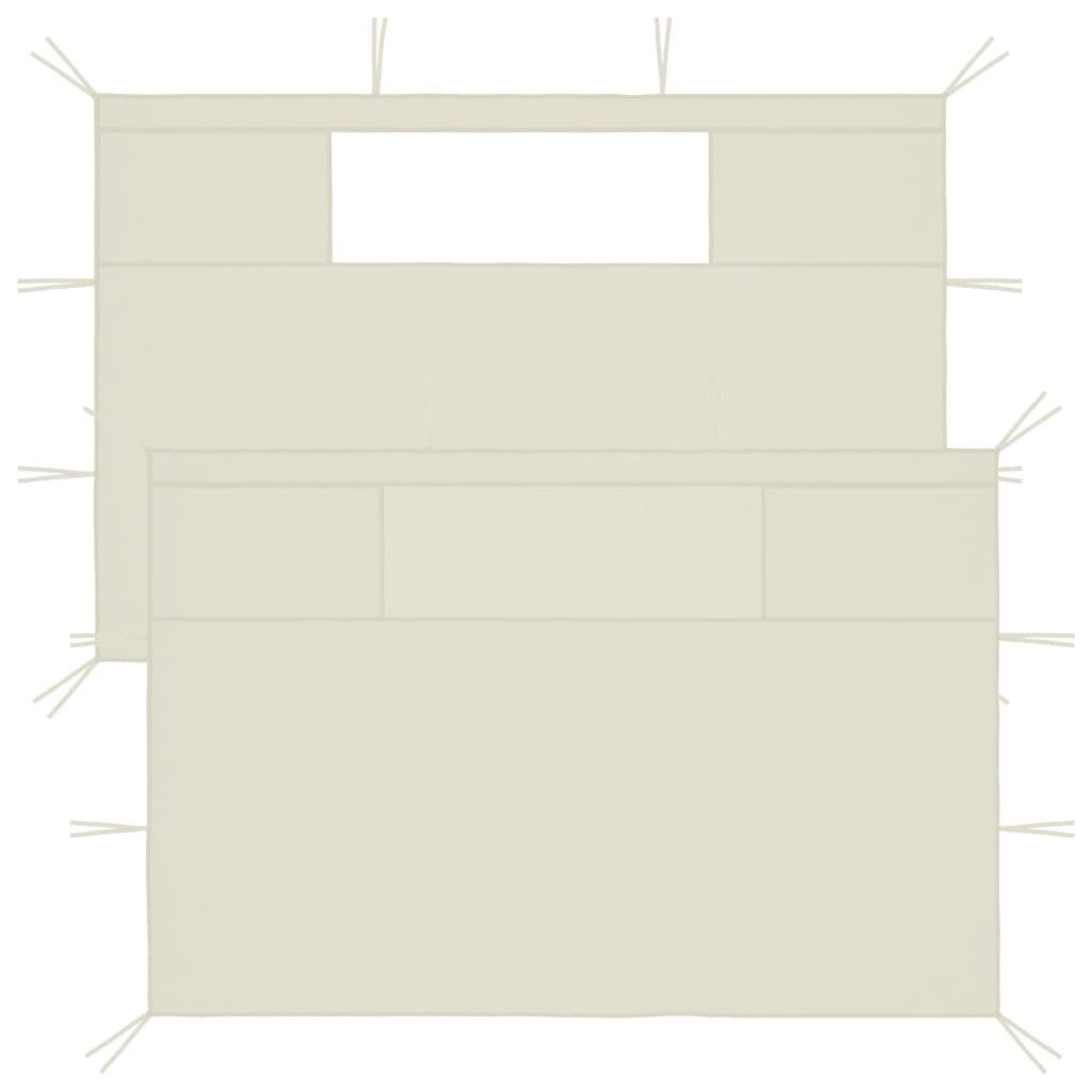 

Боковые стенки павильона с окнами 2 шт Кремовый. DKD HOME DECOR, бежевый