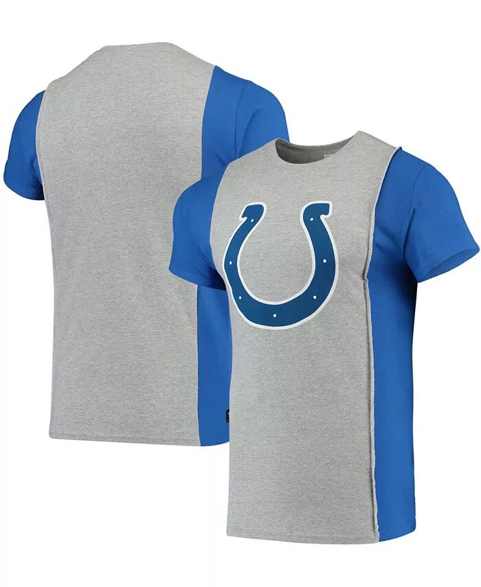 

Мужская серая футболка Royal Indianapolis Colts Split Refried Apparel