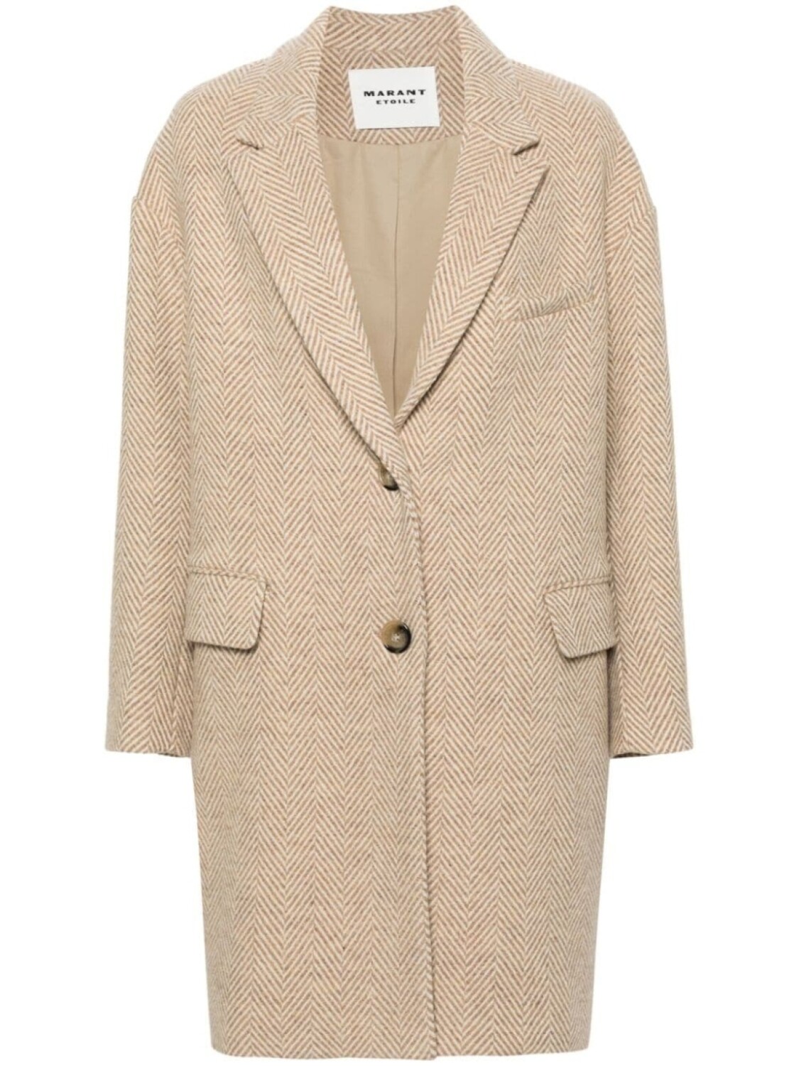 

Marant Étoile пальто Limiza, нейтральный цвет