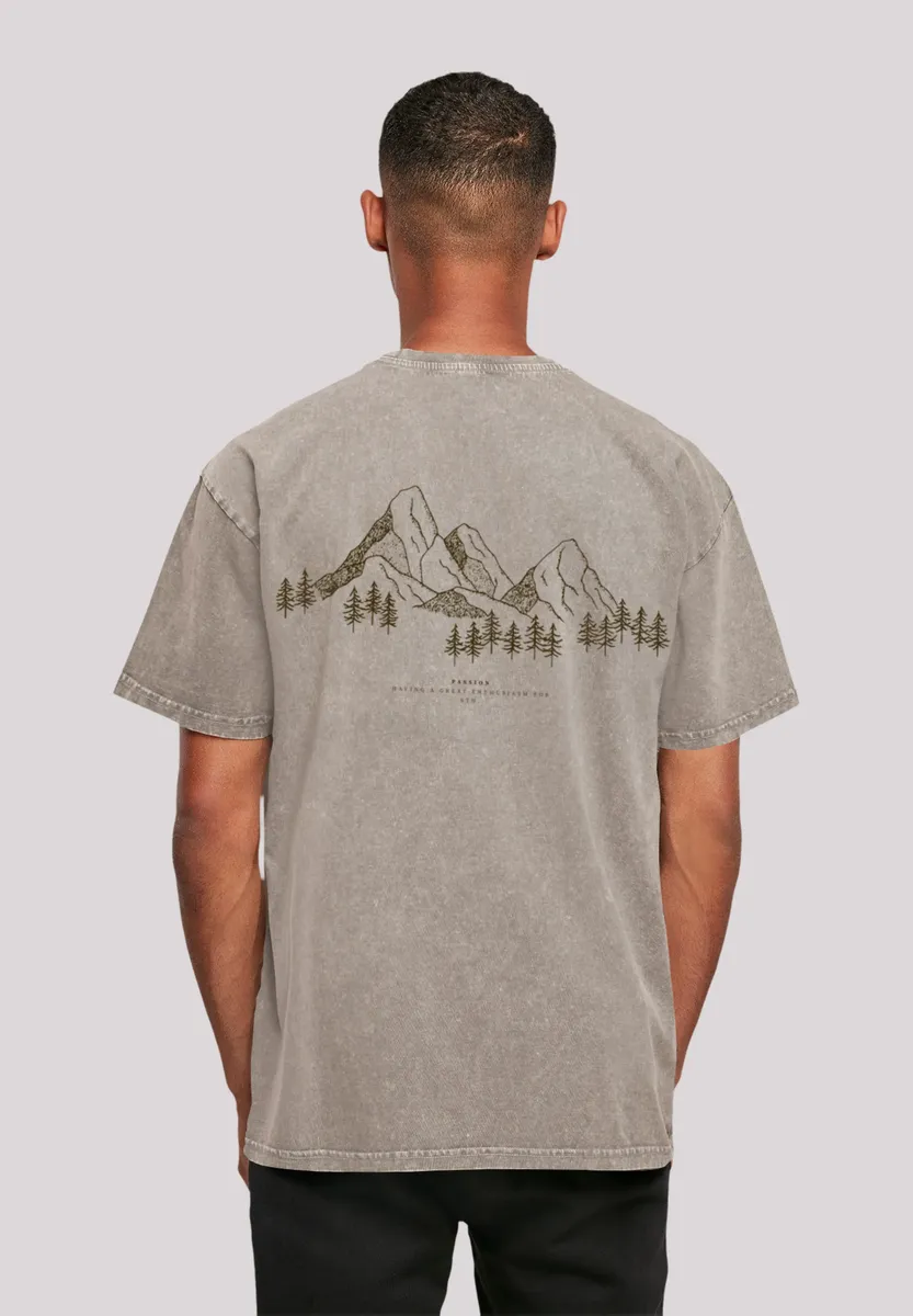 

F4NT4STIC Футболка "Mountain Berg", принт, цвет Asphalt
