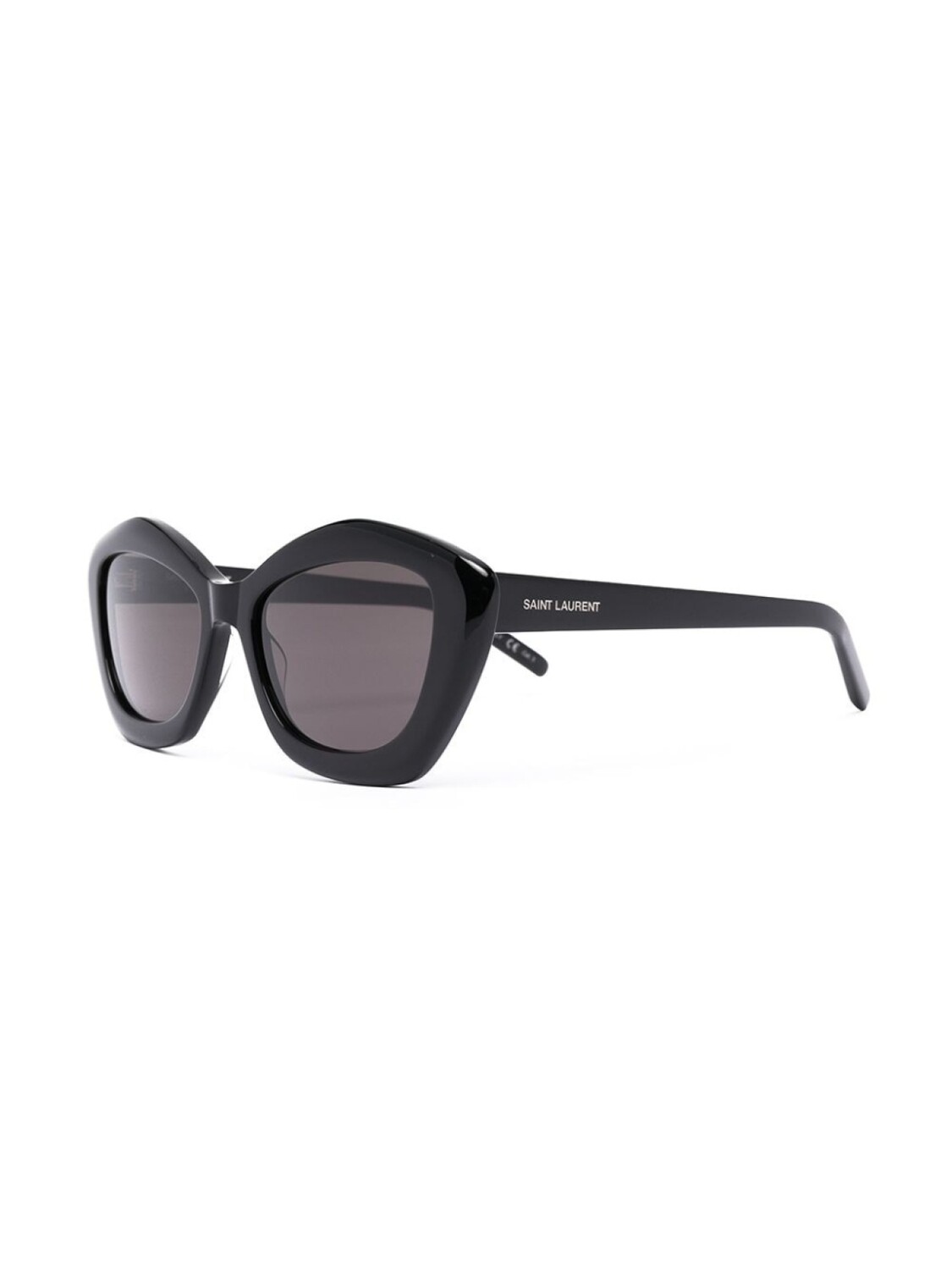 Saint Laurent Eyewear солнцезащитные очки SL68 в оправе 'кошачий глаз', черный — фото 2