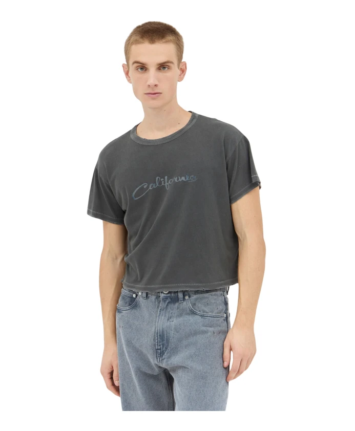 

Футболка с графическим принтом в стиле «Калифорния» Erl, серый