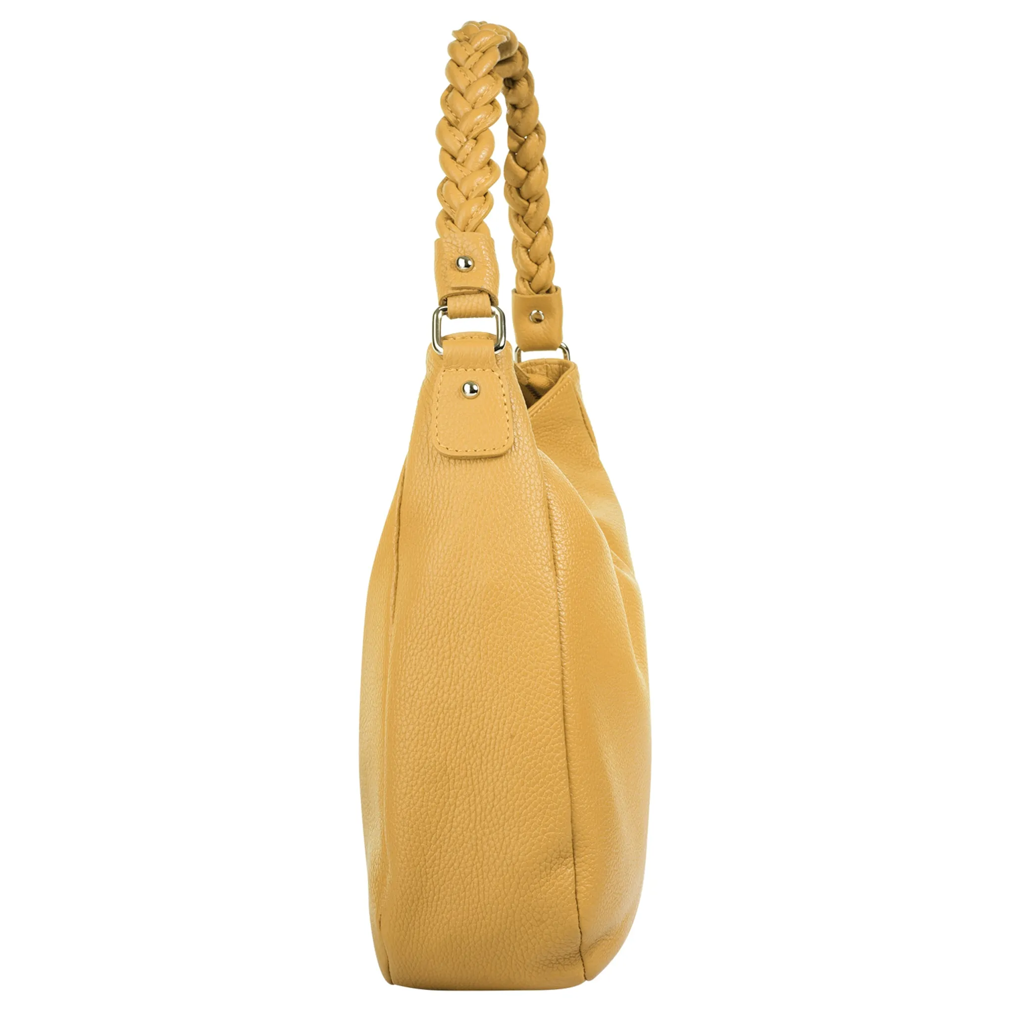 

Сумка с ручкой Samantha Look, натуральная кожа, производство Италия, желтый