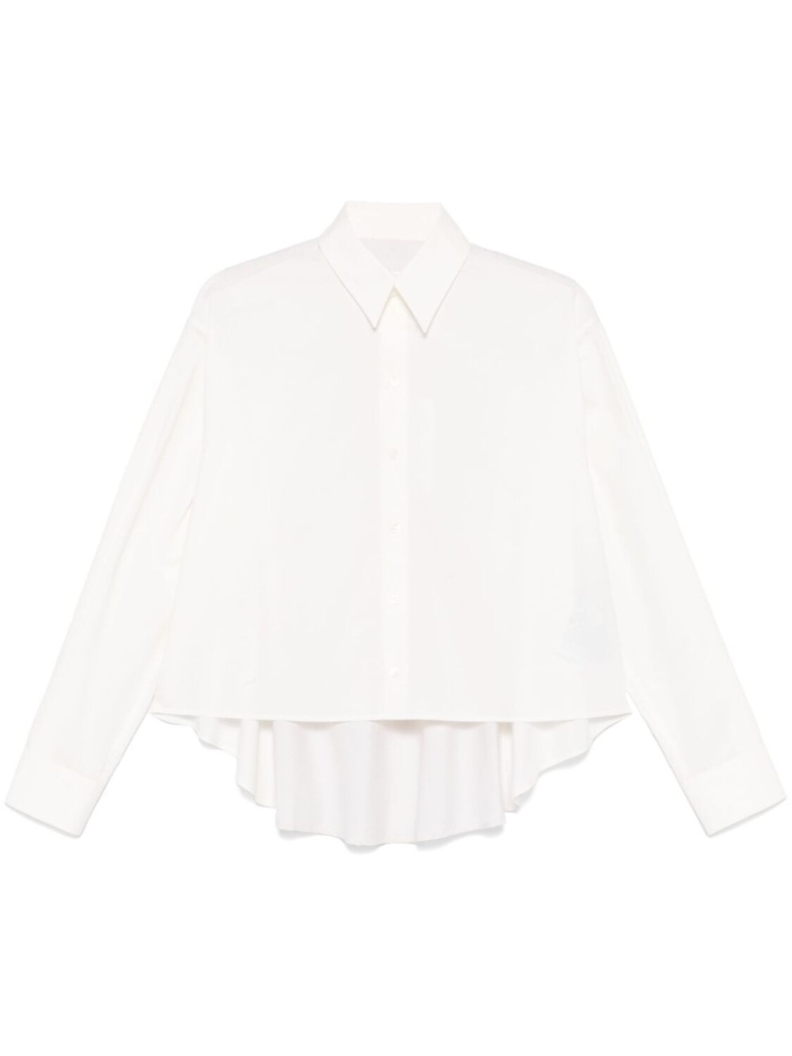 

MM6 Maison Margiela рубашка с контрастной вставкой, белый