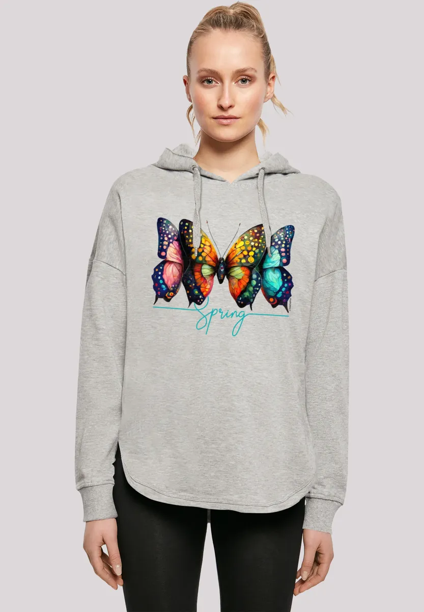 

Толстовка F4NT4STIC "Butterfly Illusion Oversize Hoodie", принт, серый