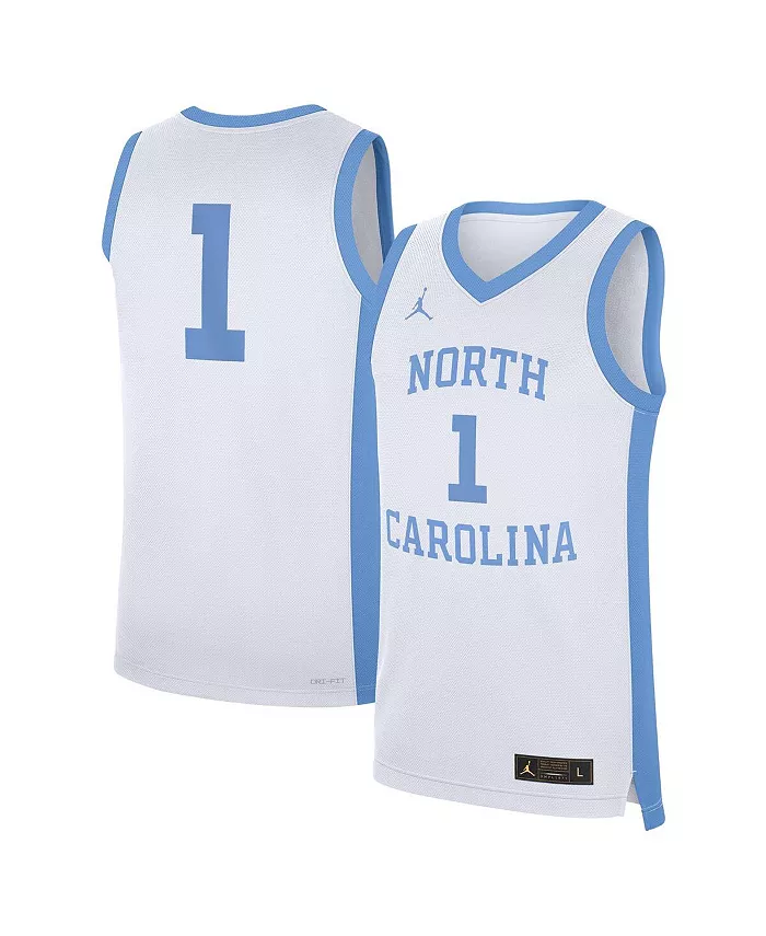 

Мужская реплика альтернативной футболки North Carolina Tar Heels, белая, модель 1 Jordan