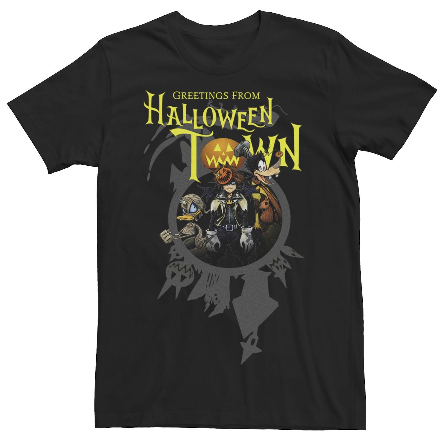 

Мужская футболка Kingdom Hearts Greetings Halloween Town Licensed Character