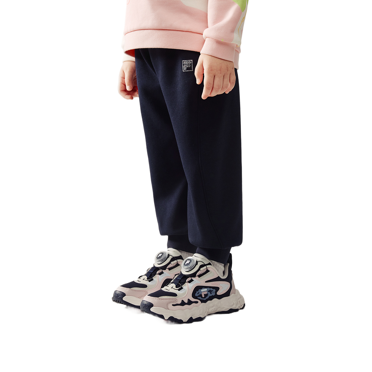 Детские вязаные спортивные штаны SEUNGYOUN KIM для детей 3-7 лет FILA KIDS, legend синий — фото 4