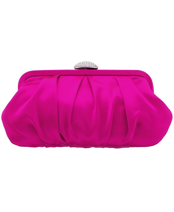 

Классический атласный клатч Nina, цвет Parfait Pink