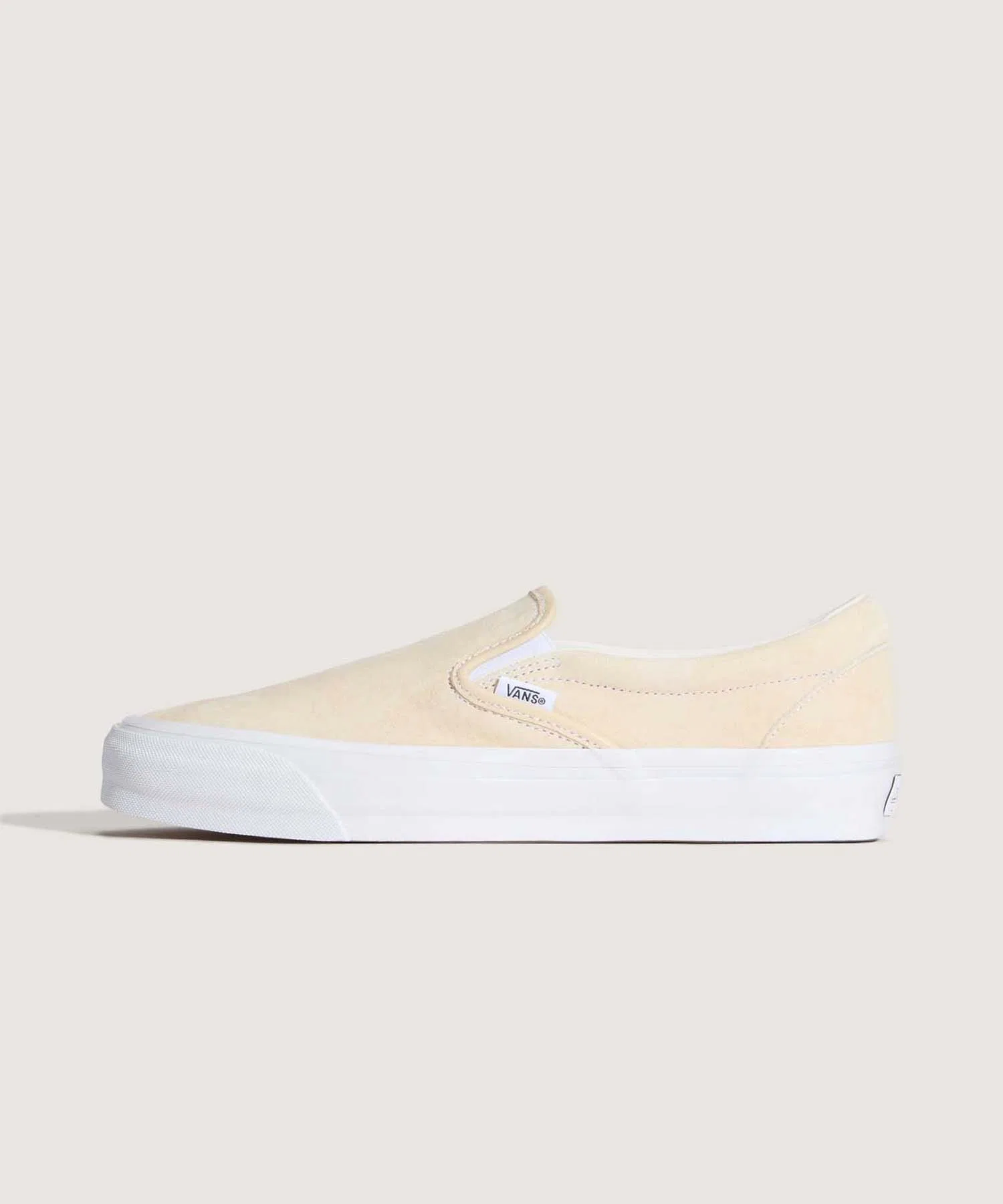 Унисекс сліпони из замши VANS PREMIUM кремовые