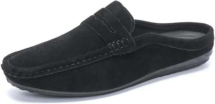 Лоферы замшевые мужские, Penny Half Loafers, черный PUGHGAETZF