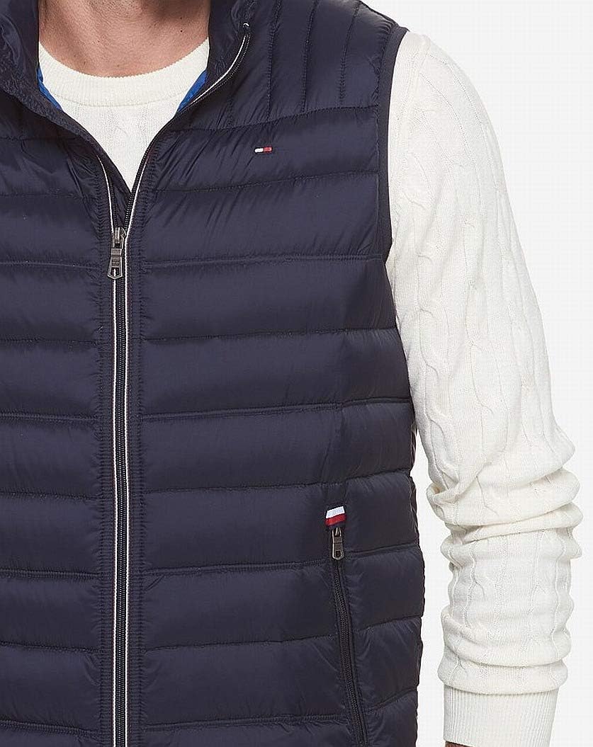 Легкая мужская куртка-пуховик Tommy Hilfiger (стандартная, большая и высокая), Solid Black — фото 3