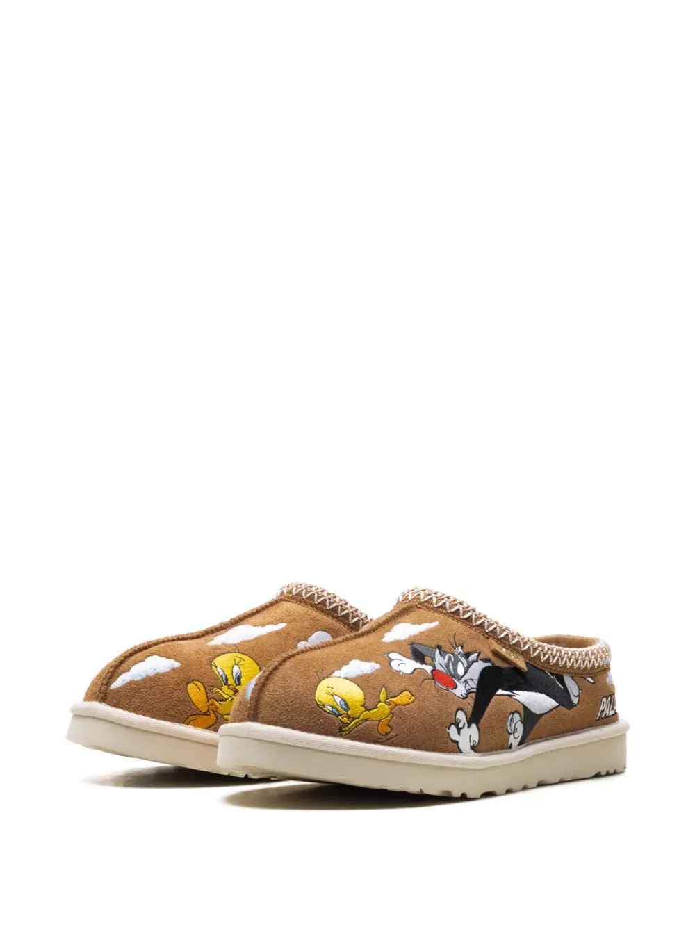 Тапочки Tasman x Palace с графическим рисунком "Looney Tunes" Ugg, коричневый — фото 4