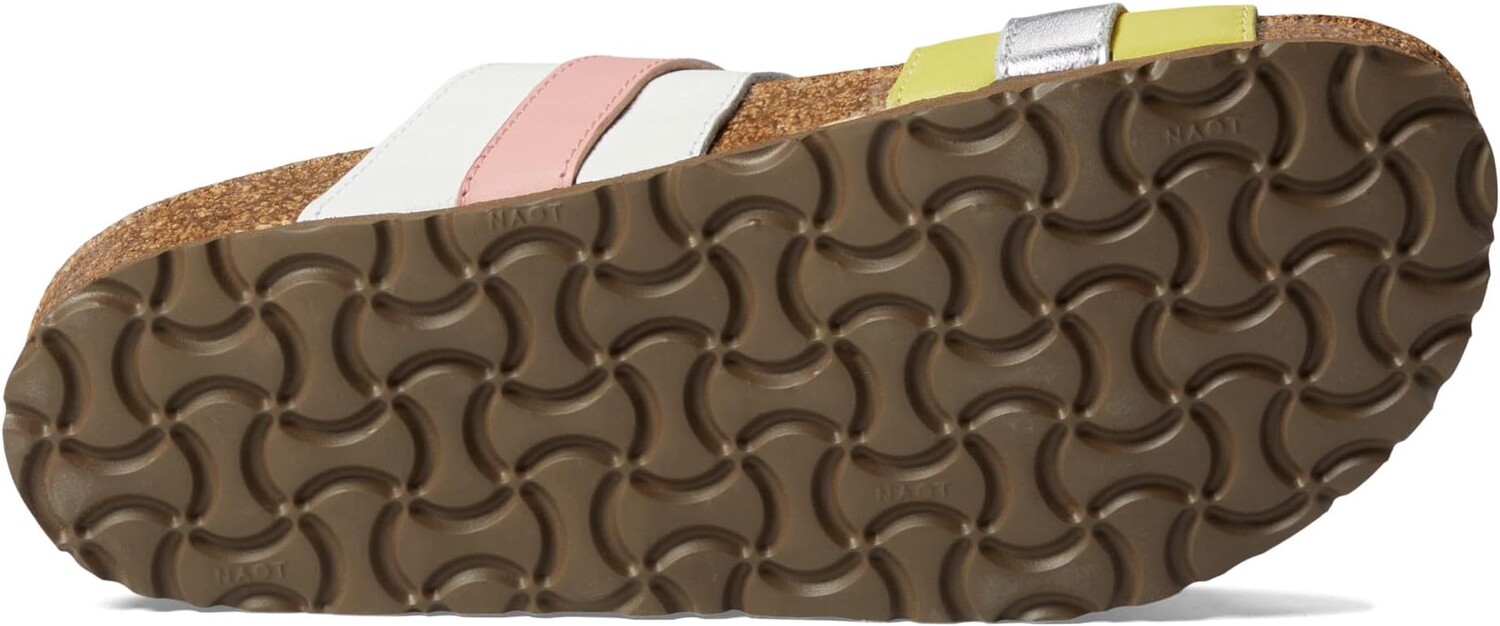 Сандалии на плоской подошве Santa Cruz Naot, цвет Jade/Ivory/Blush Leather Combo — фото 3