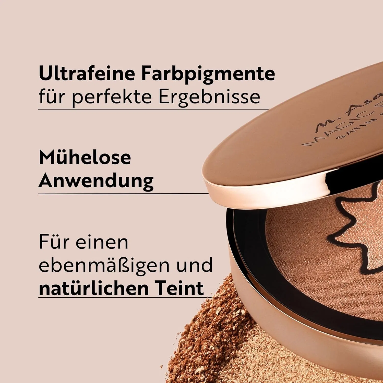 Бронзирующая пудра «Magic Finish Satin Bronzer Deep» от M. Asam M. Asam, 03-Deep Bronzer — фото 2