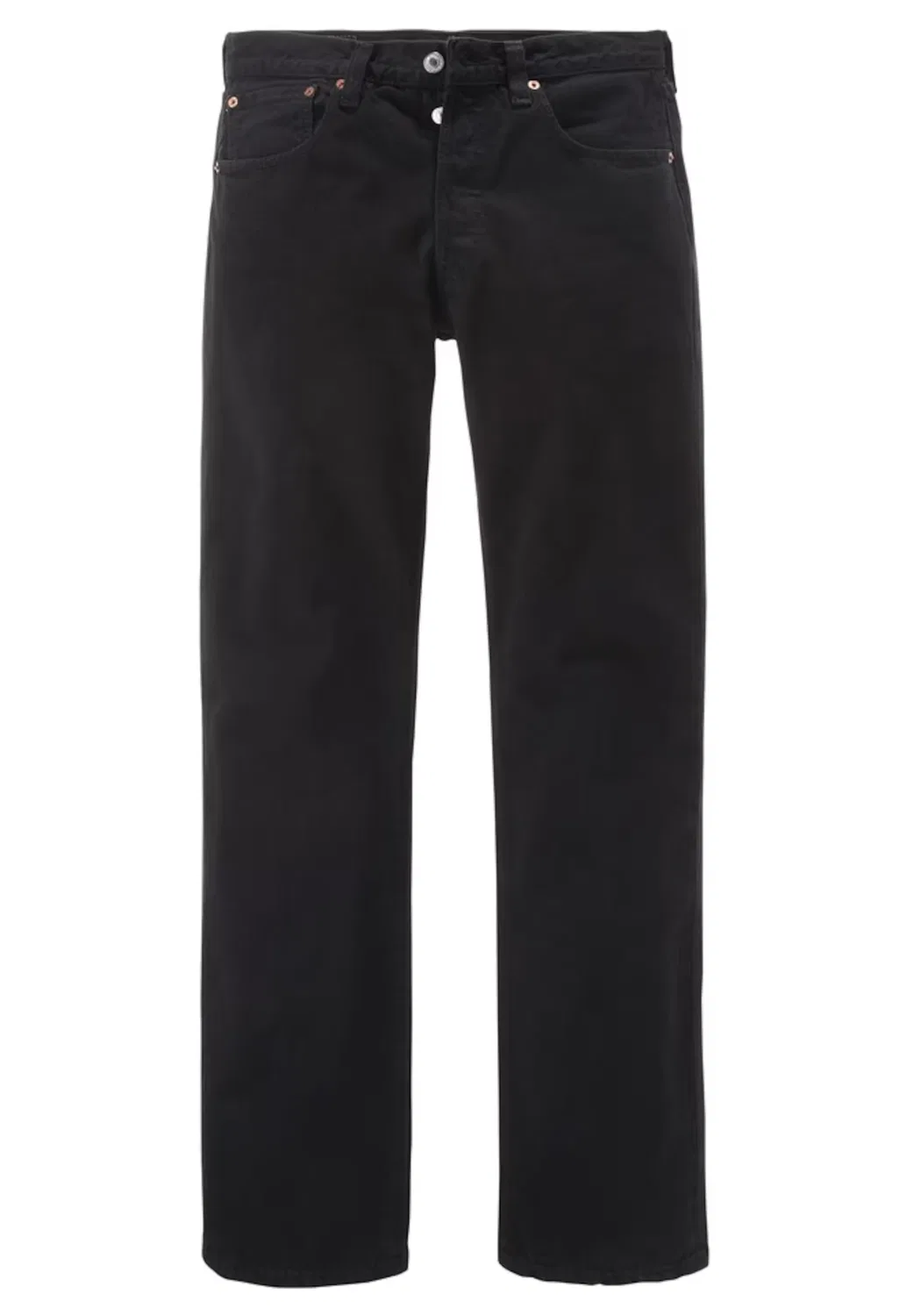 Прямые джинсы 501 Levi S, черный деним