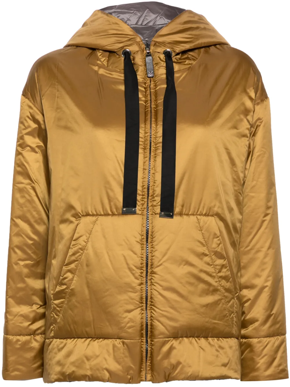 

Куртка на молнии с капюшоном MAX MARA, желтый