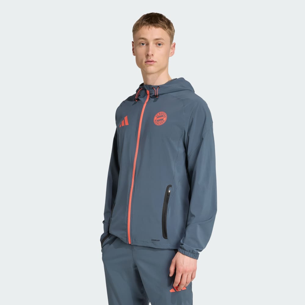 

Спортивный костюм Adidas FC Bayern Tiro 25 Competition Vis Tech Travel Jacket, цвет Bold Onix/Easy Coral