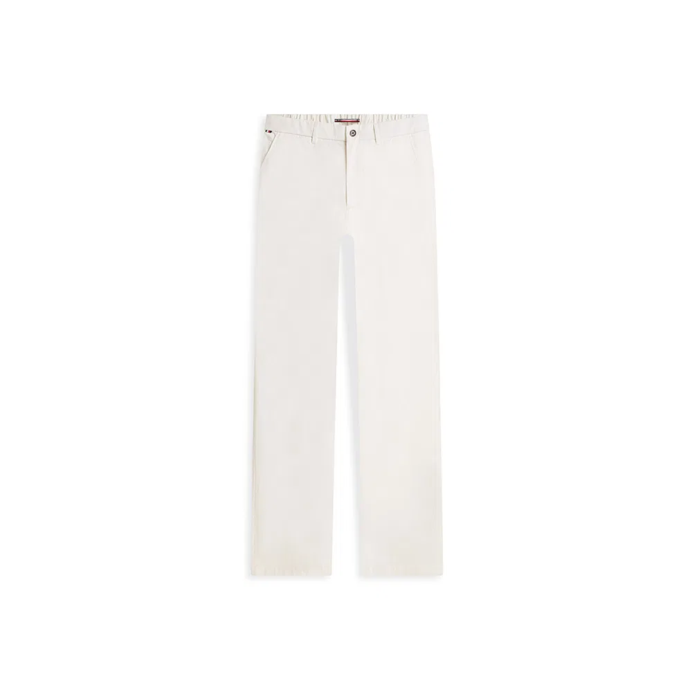 Мужские чиносы Denton Fit Poplin, цвета айвори, от Tommy Hilfiger — фото 2