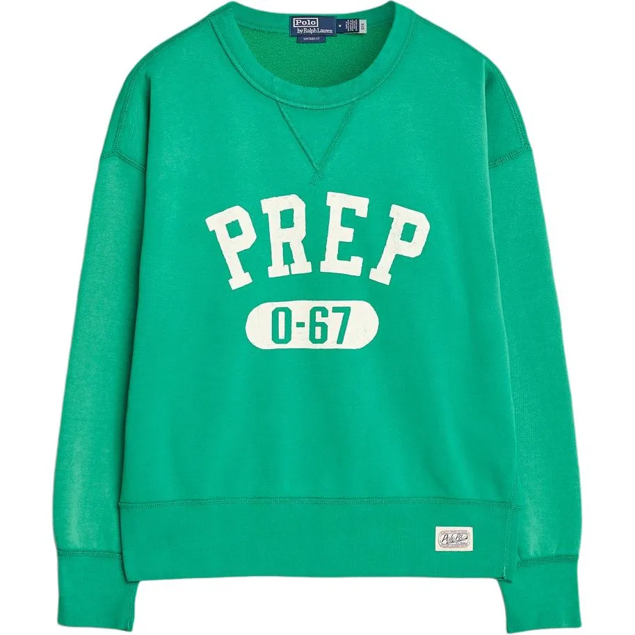 Свитшот с графическим принтом Polo Ralph Lauren Green