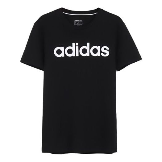 

Футболка neo casual sports round neck short sleeve black Adidas, черный