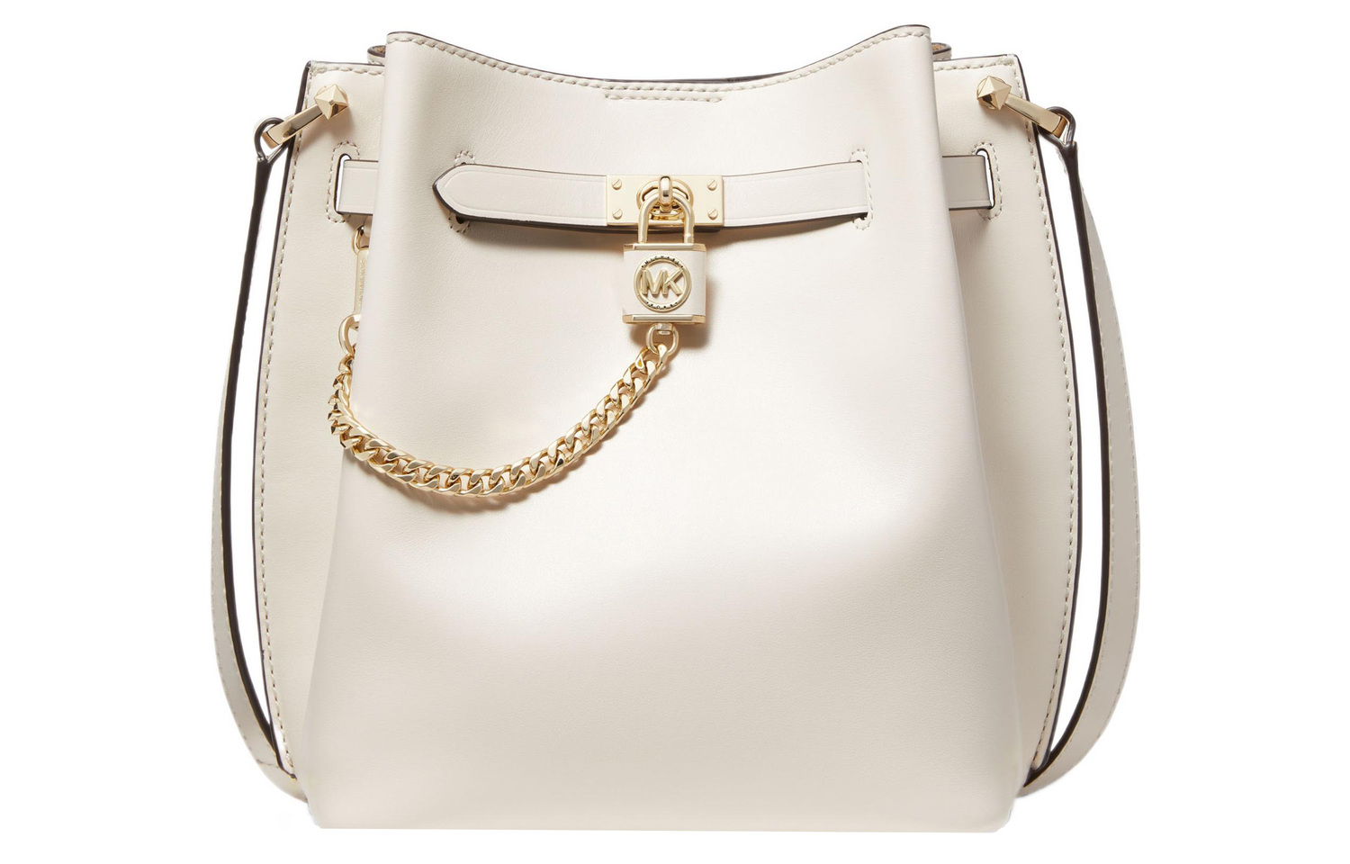 

MICHAEL KORS Сумка-ведро Hamilton Legacy из натуральной кожи молочного цвета