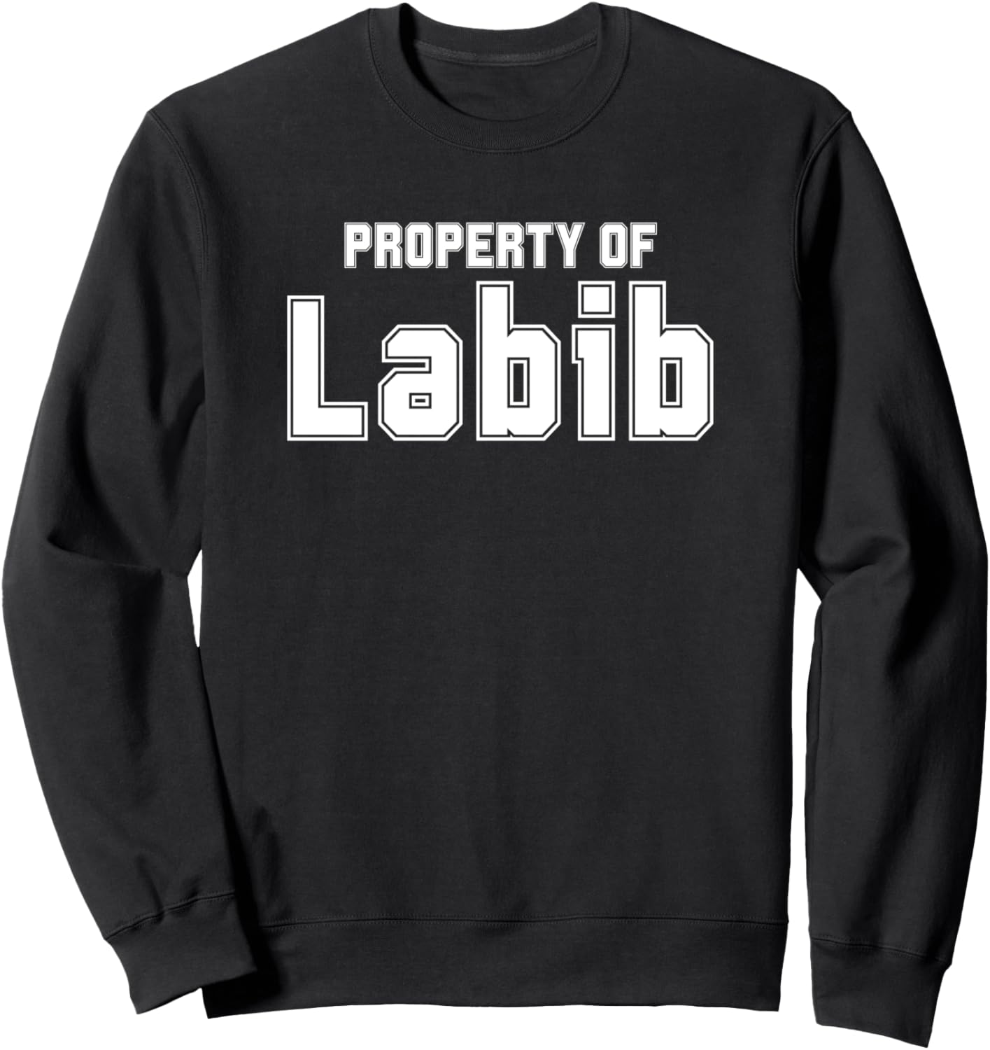 

LABIB Properties Азиатское имя Мусульманский подарок Толстовка Funny Asian Name Gifts Property Of Co., черный