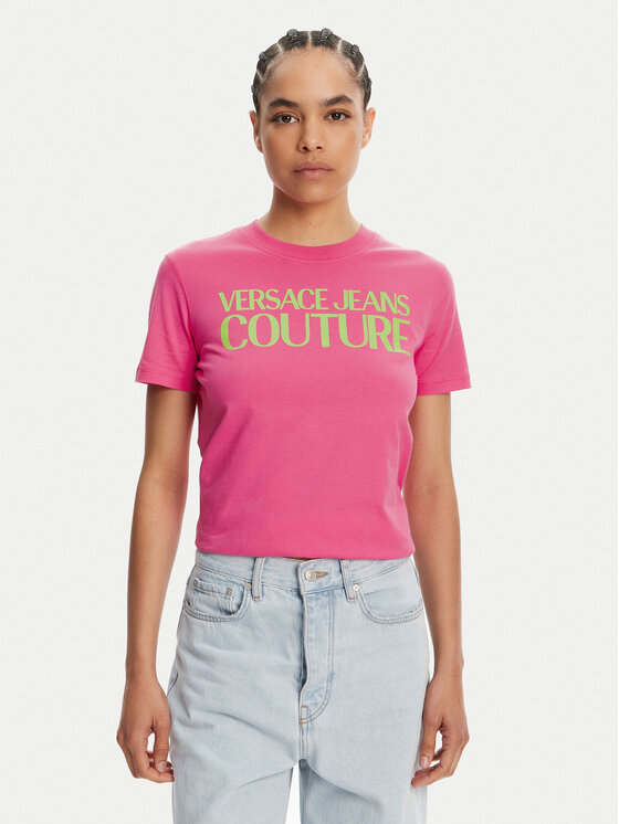 

Футболка обычного кроя 78HAHE05 Versace Jeans Couture, розовый