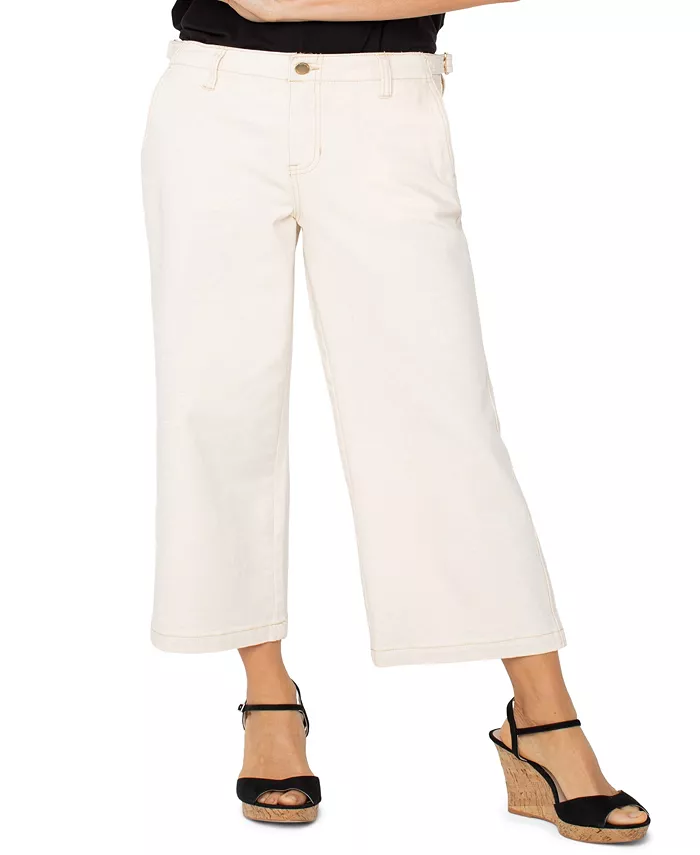 

Женские джинсы Utility Stride Crop Wide Leg Ecru Denim Liverpool Los Angeles, белый