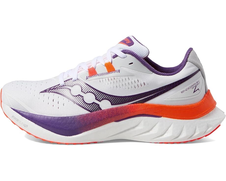 Кроссовки Saucony Endorphin Speed 4, цвет White/Violet — фото 4