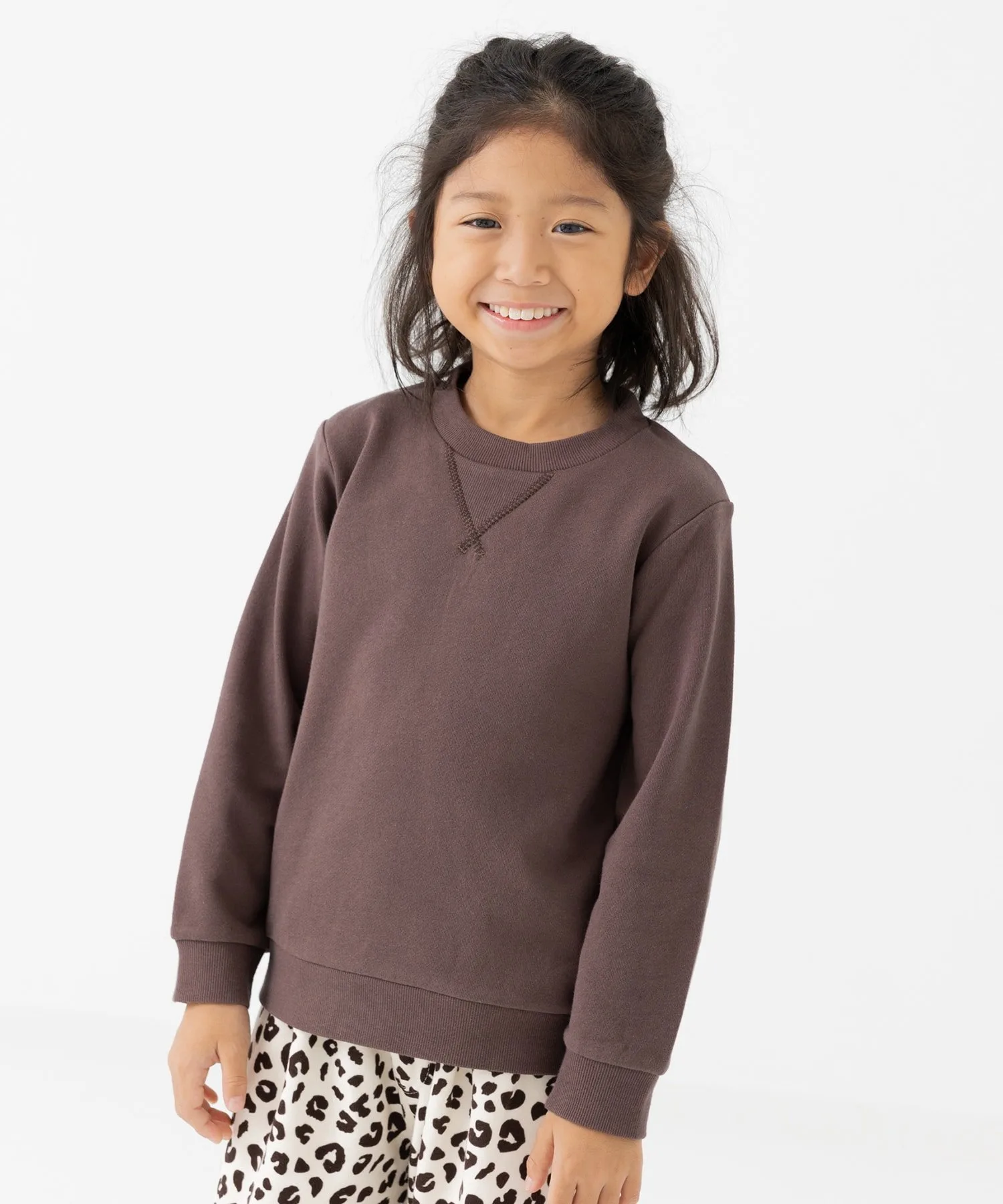 Толстовка из однотонного флиса, 100% хлопок. Chil2, brown