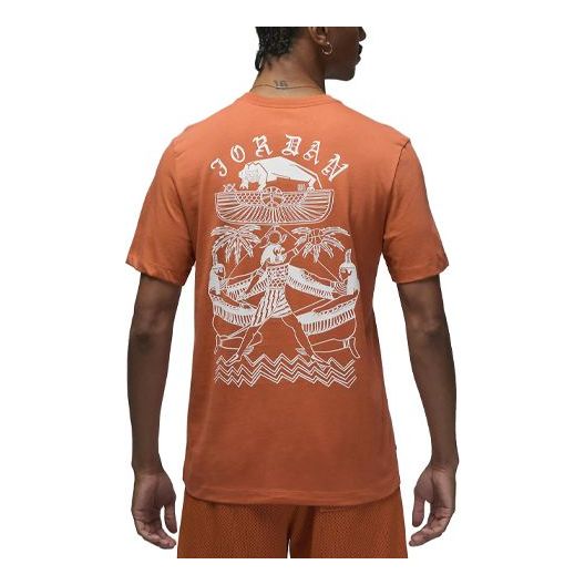 

Футболка artist series by umar rashid t-shirt 'light sienna' Air Jordan, мультиколор