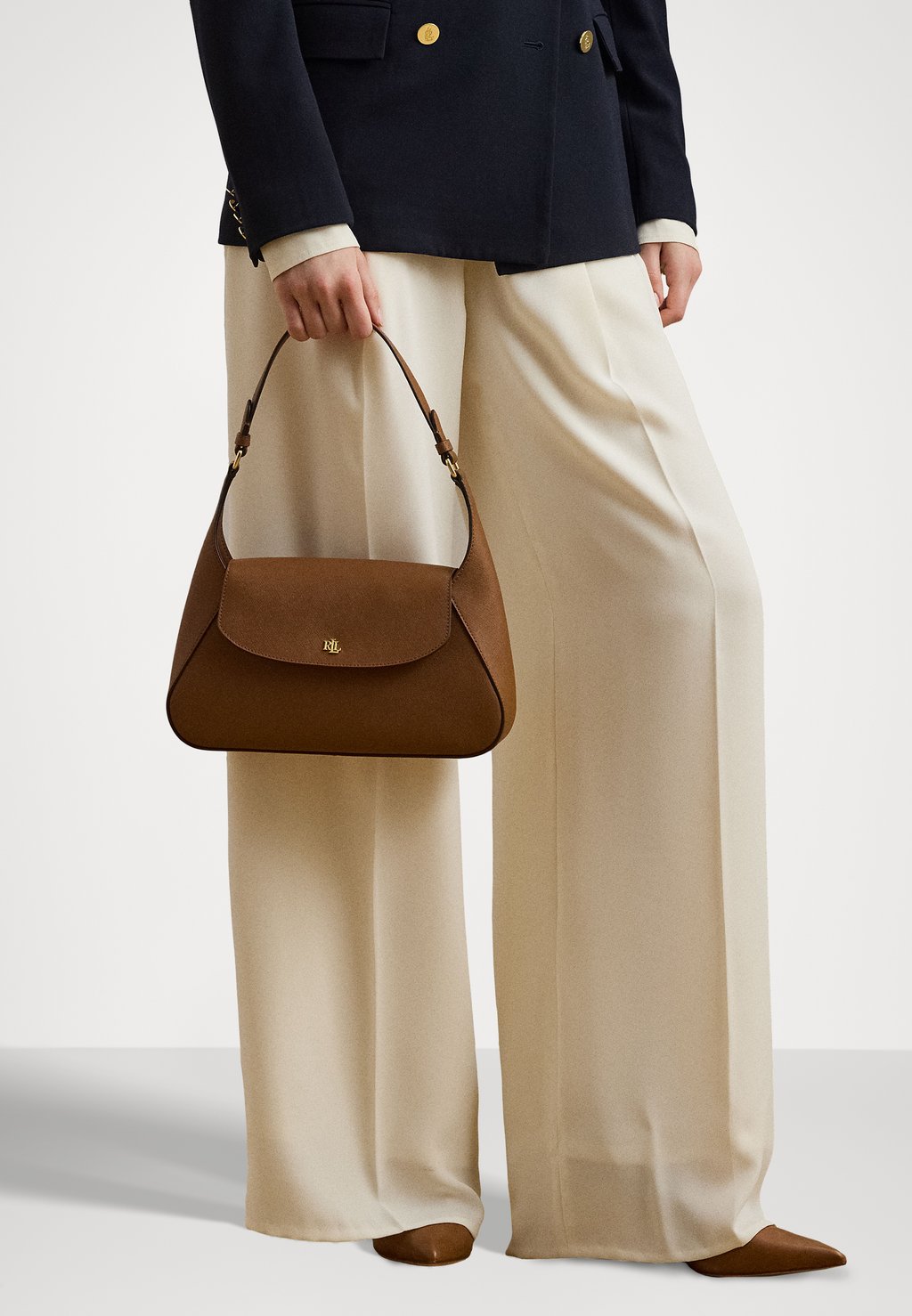 

Сумка CROSSHATCH MEDIUM SCHYLAR SHOULDER BAG Lauren Ralph Lauren, светло-коричневый