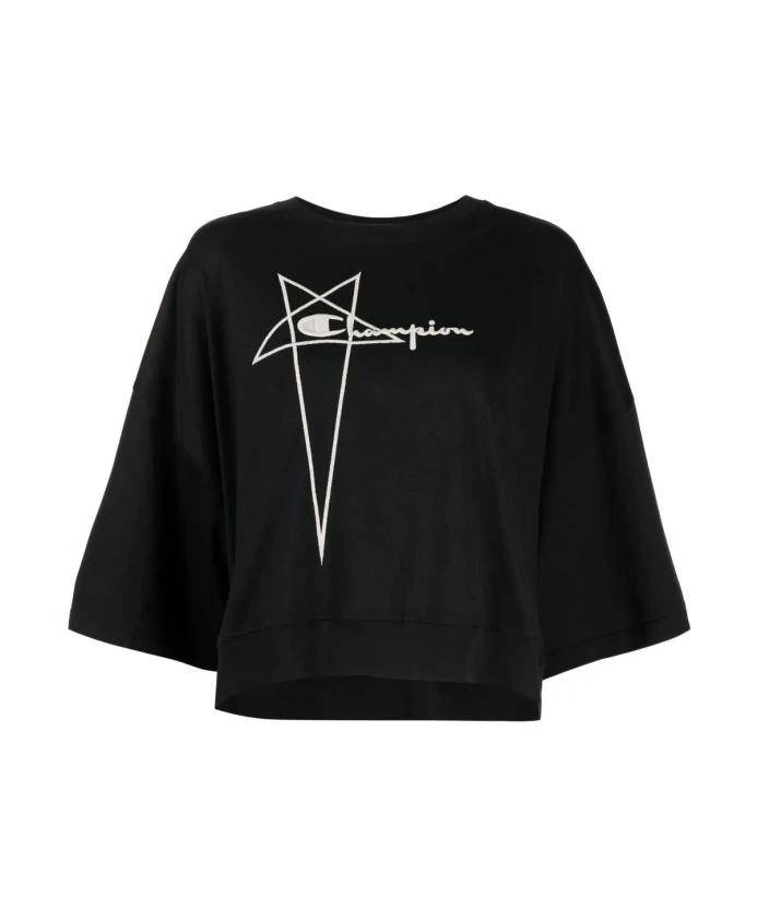 

Укороченная футболка S Champion Tommy Rick Owens, черный