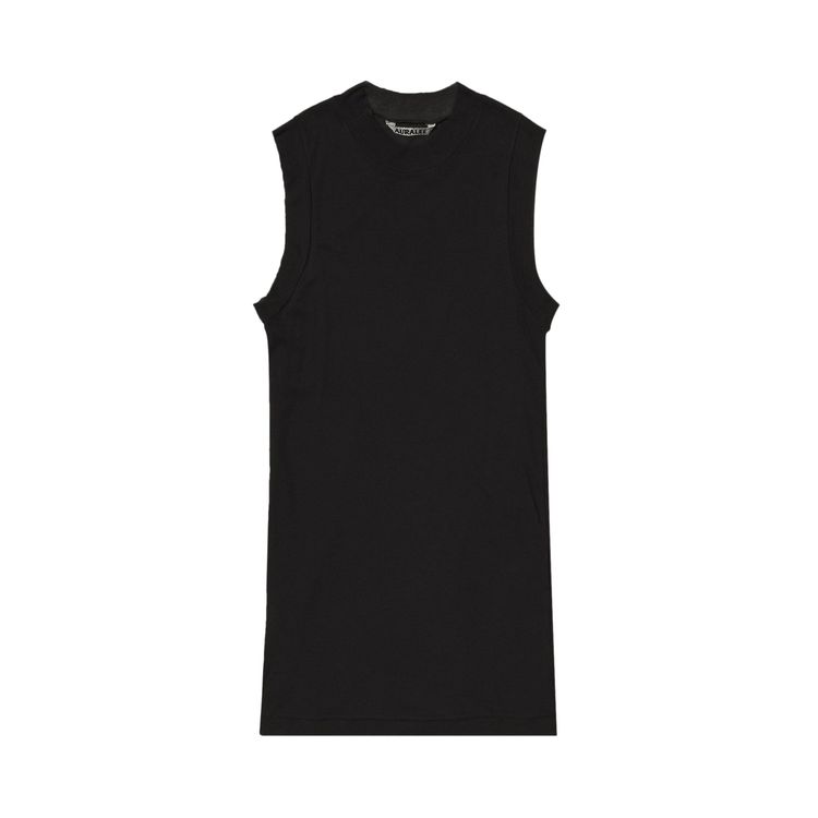 

Топ Auralee Super High Gauge Sheer Rib Tank Top 'Black', черный