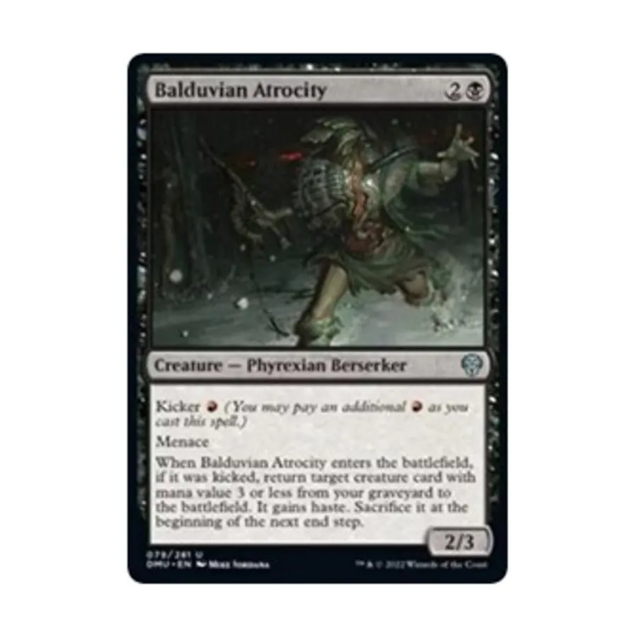 

CCG Балдувианское злодеяние (U), MTG - Dominaria United