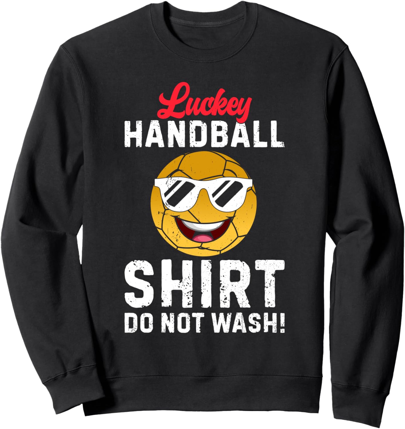 

Забавная толстовка для гандболиста. Не стирать Funny Handball Designs, черный