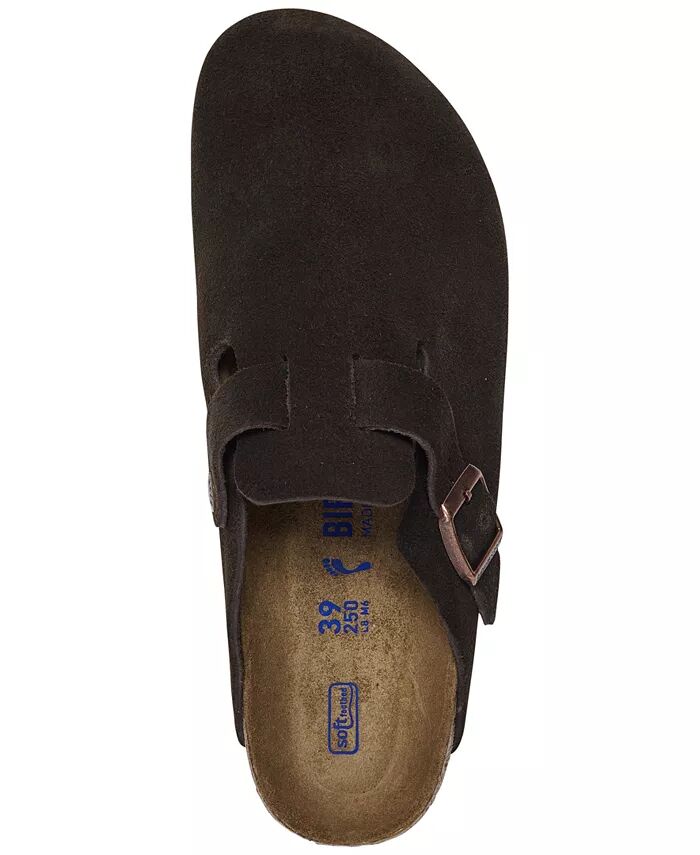 Женские замшевые кожаные сабо Boston Soft Footbed от Finish Line Birkenstock, коричневый — фото 4