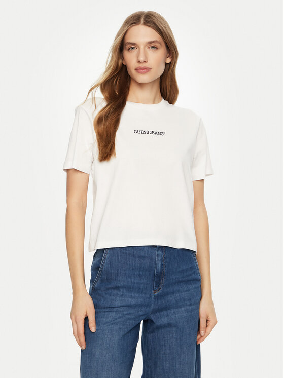 

Футболка стандартного кроя Guess Jeans, белый