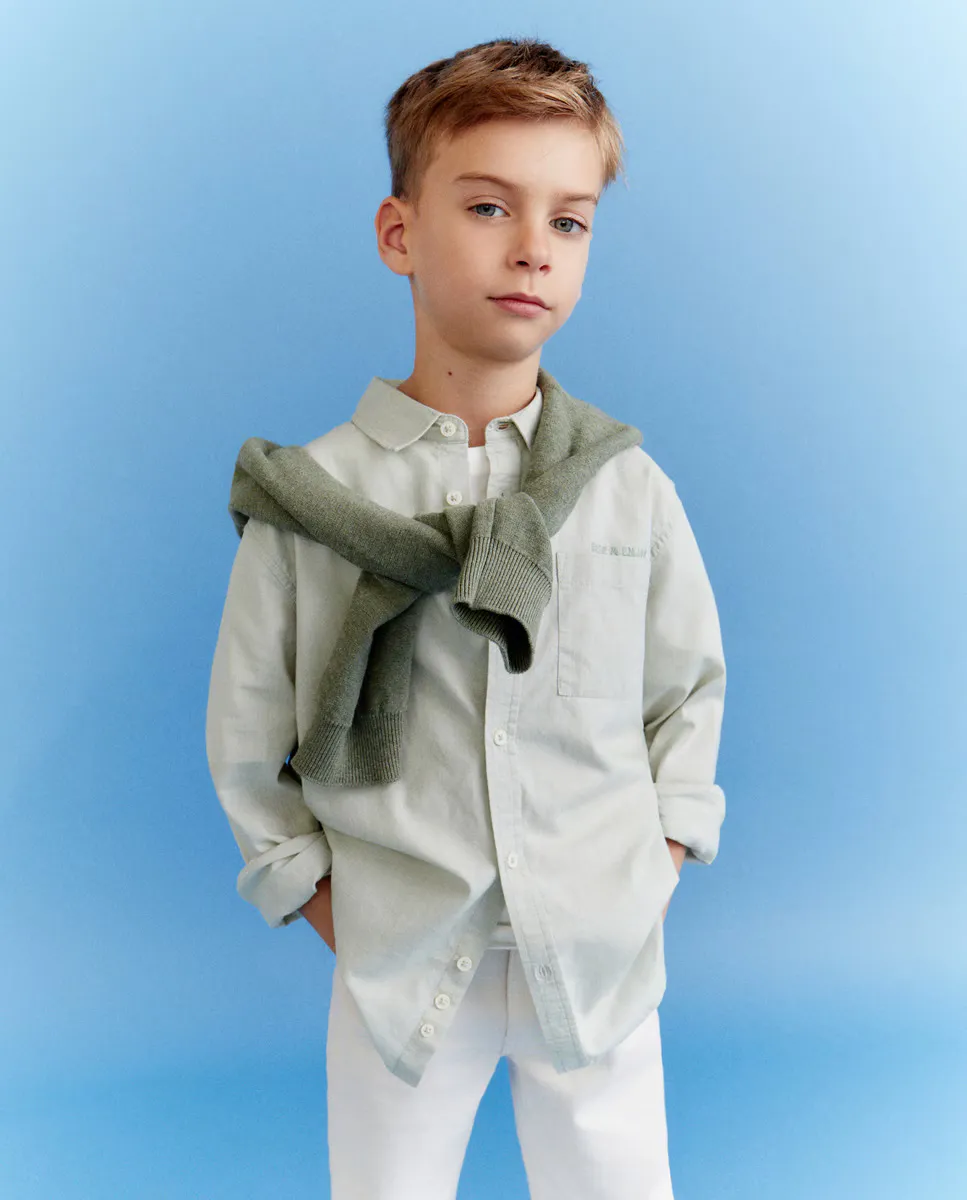 

Модная рубашка для мальчика Kids El Corte Inglés, цвет Jabón