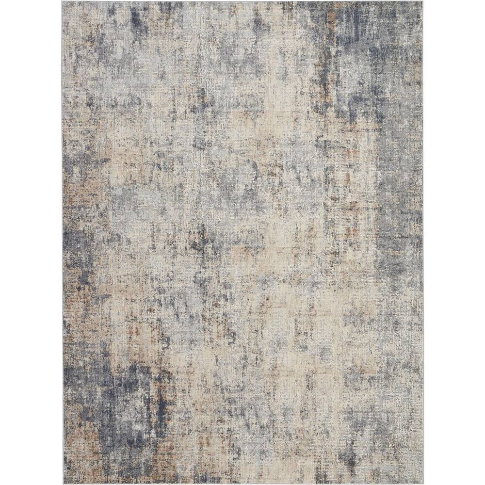 

Nourison Деревенские Текстуры Абстрактный Коврик Для Дома RugMarketPlace, цвет Grey Beige