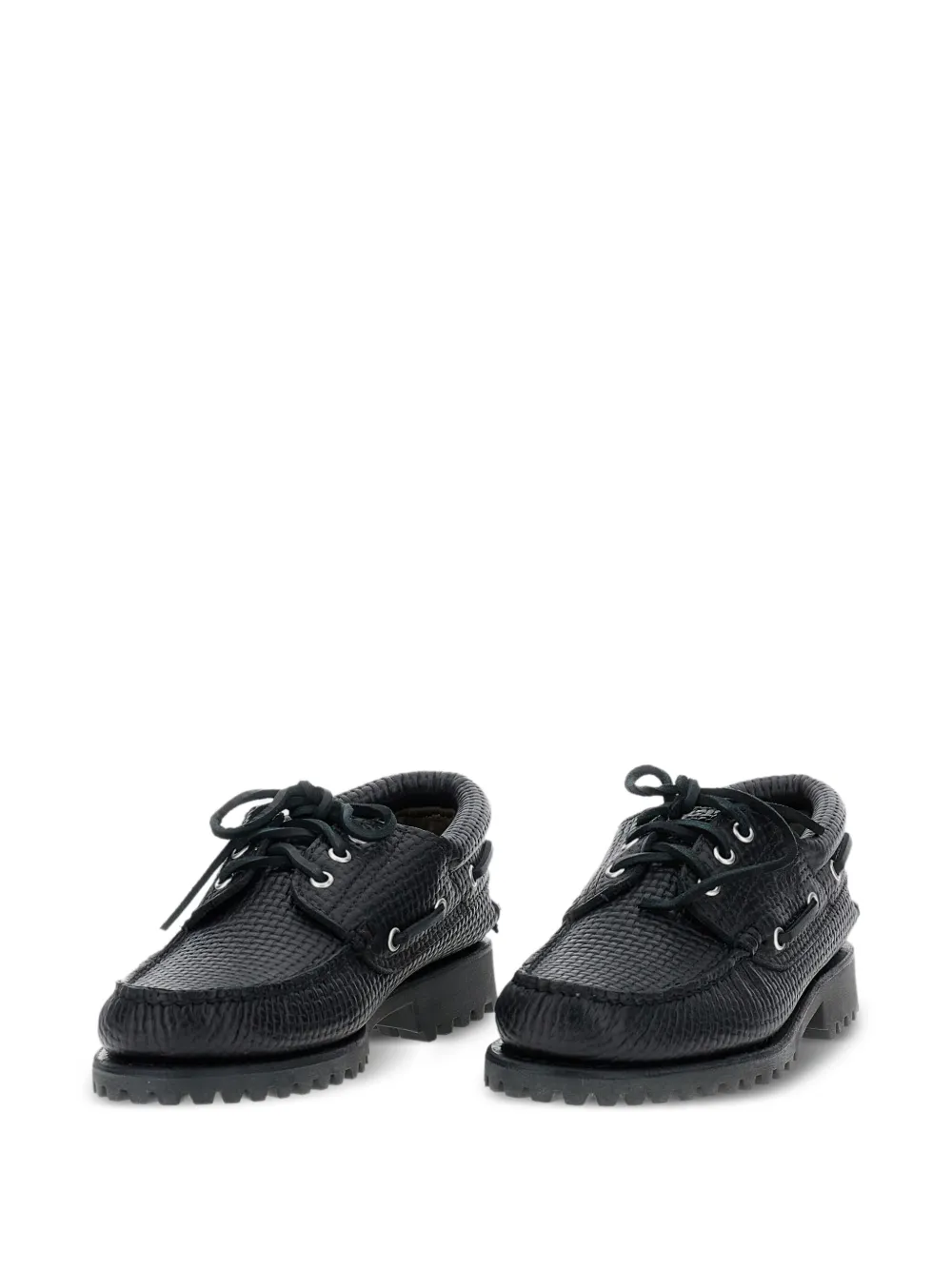 Плетеные лоферы на шнуровке Timberland, черный — фото 4