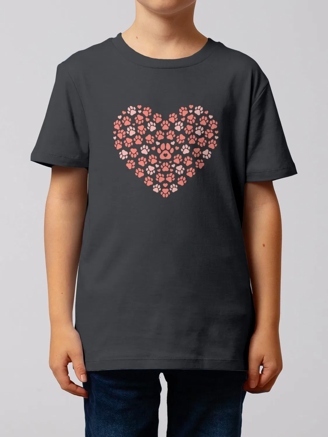 Футболка с принтом, Wat? Apparel, серый